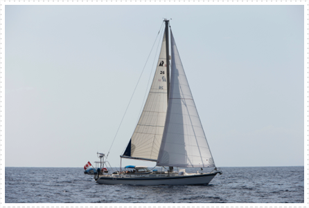 BnG under sail on route to La Gomera